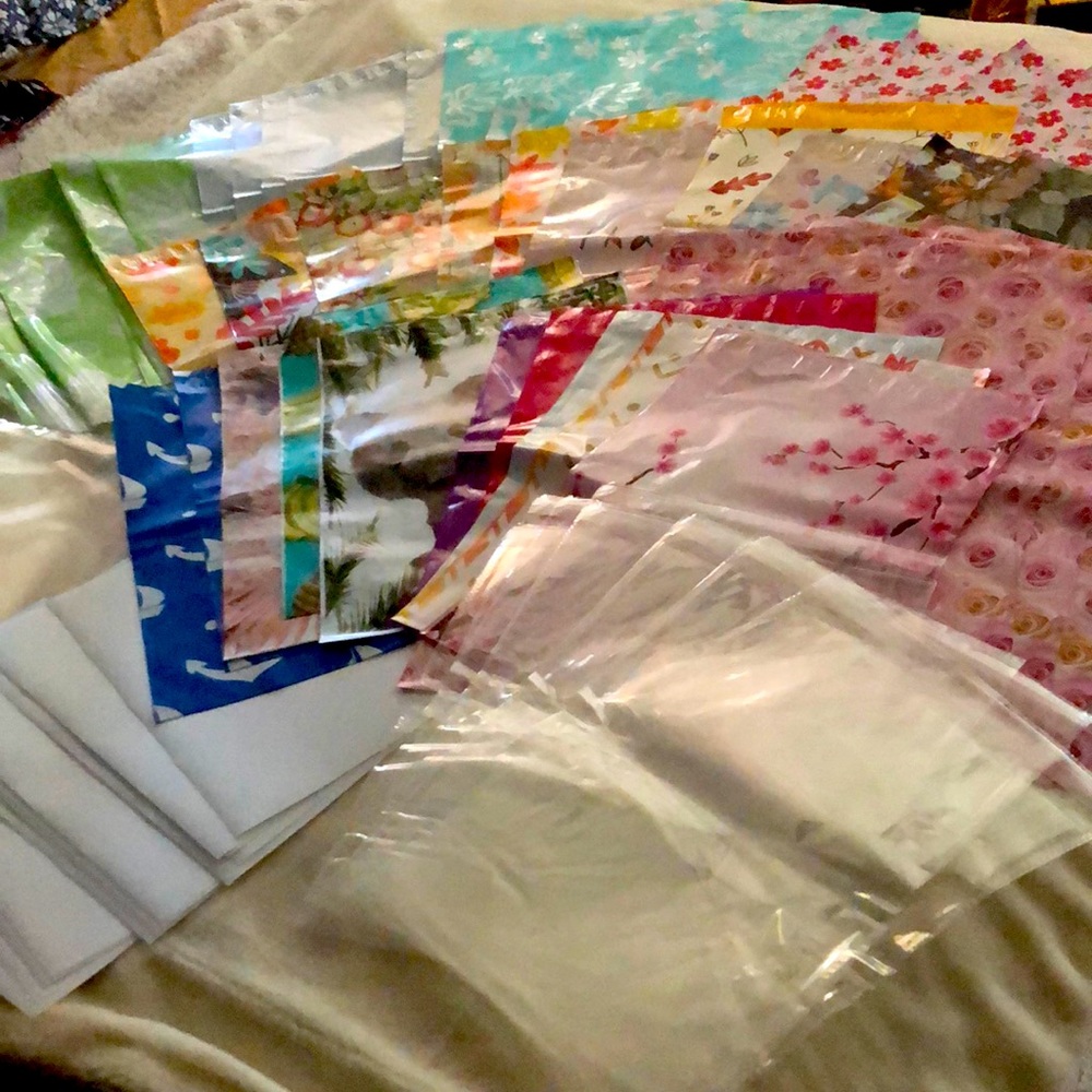 60 Variety Polymailers 80 thank you stickers
